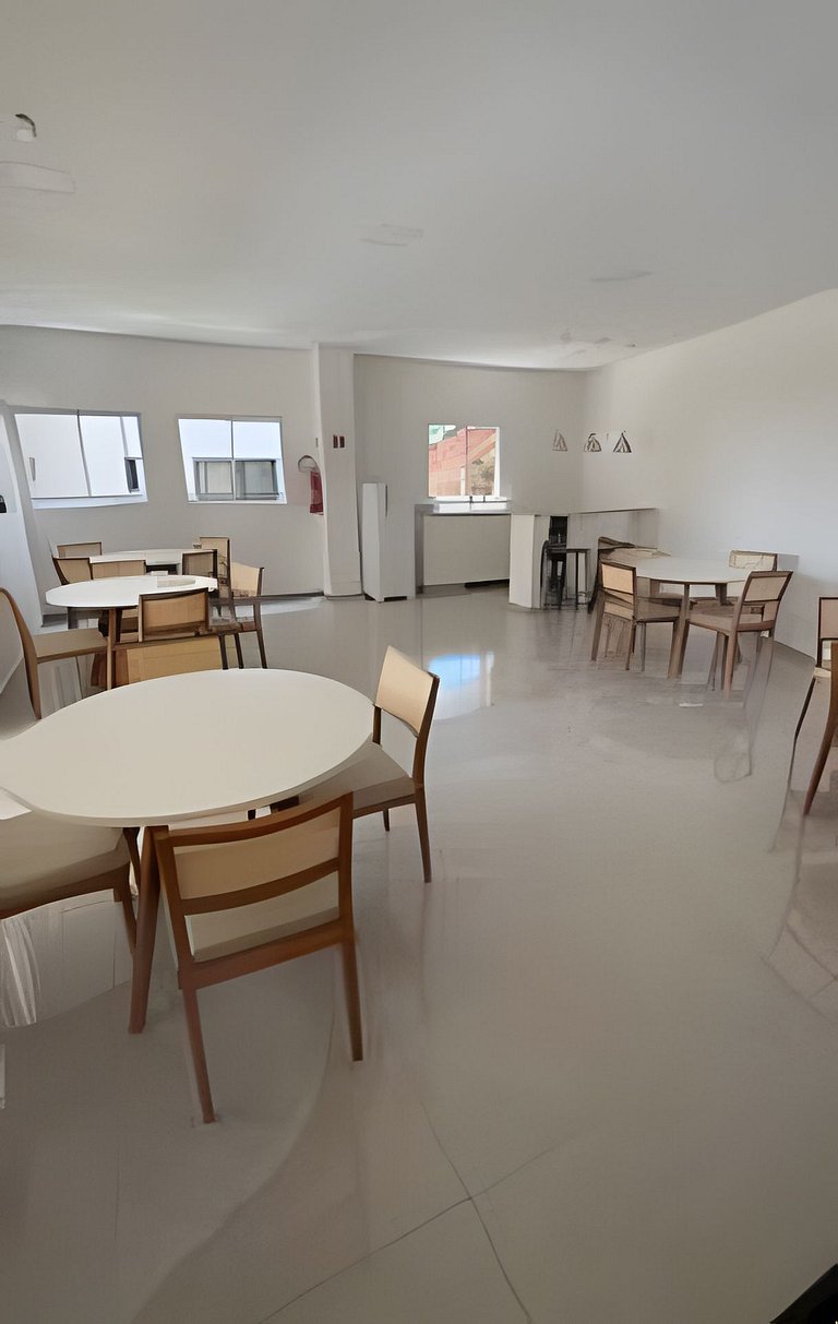 Apartamento completo com vaga, varanda e piscina