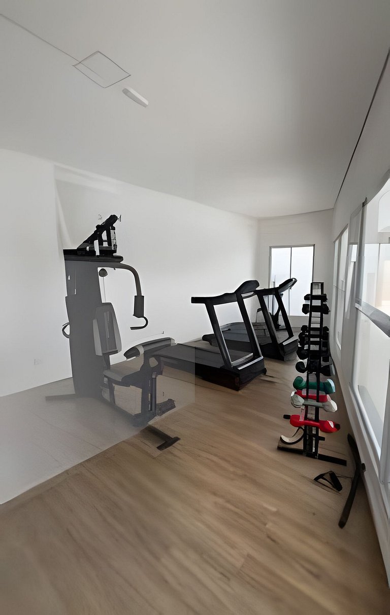 Apartamento completo com vaga, varanda e piscina