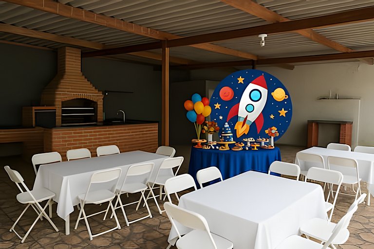 Salão de Festas e Churrasqueira