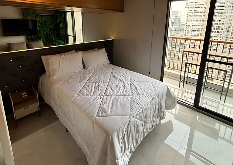 Apto moderno Decorado com Varanda